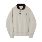 Corduroy Sailor Collar Sweatshirt