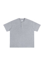Heavyweight 320g Cotton Henley Oversized Tee