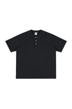 Heavyweight 320g Cotton Henley Oversized Tee