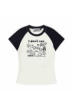 Pastel Dog Sketch Raglan Tee