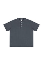 Heavyweight 320g Cotton Henley Oversized Tee