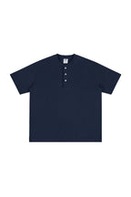 Heavyweight 320g Cotton Henley Oversized Tee