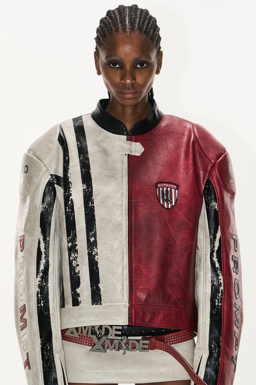 Distressed Leather Racing Jacket - EU Only