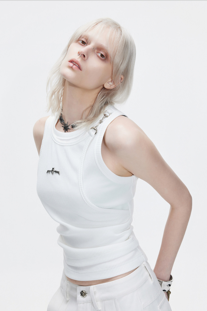 Layered Ribbed Tank Top
