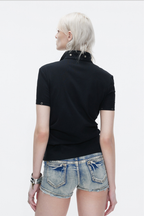 Embroidered Chain Polo Shirt
