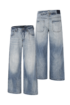 Faded Washed Bootcut Jeans