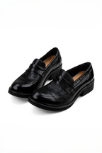 Pointed Leather Loafer Shoes