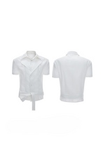 Layered Embroidered Linen Shirt