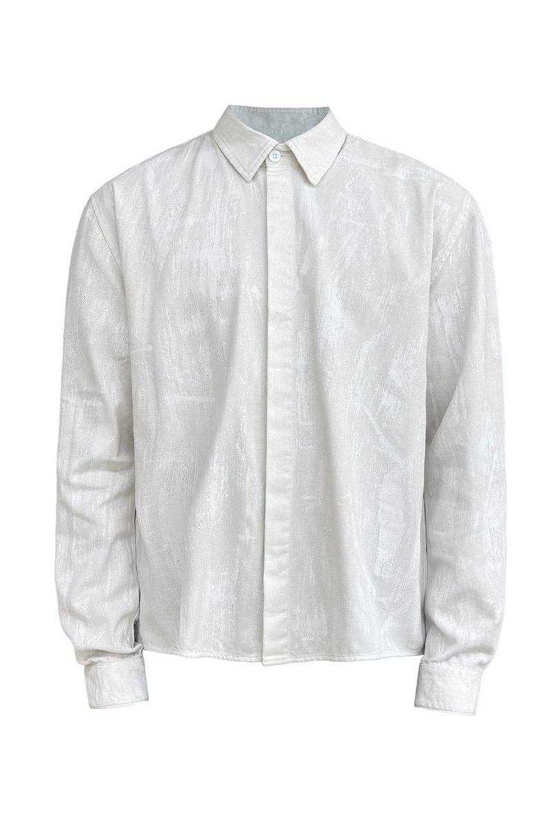 Waxed Cotton Long Sleeve Shirt