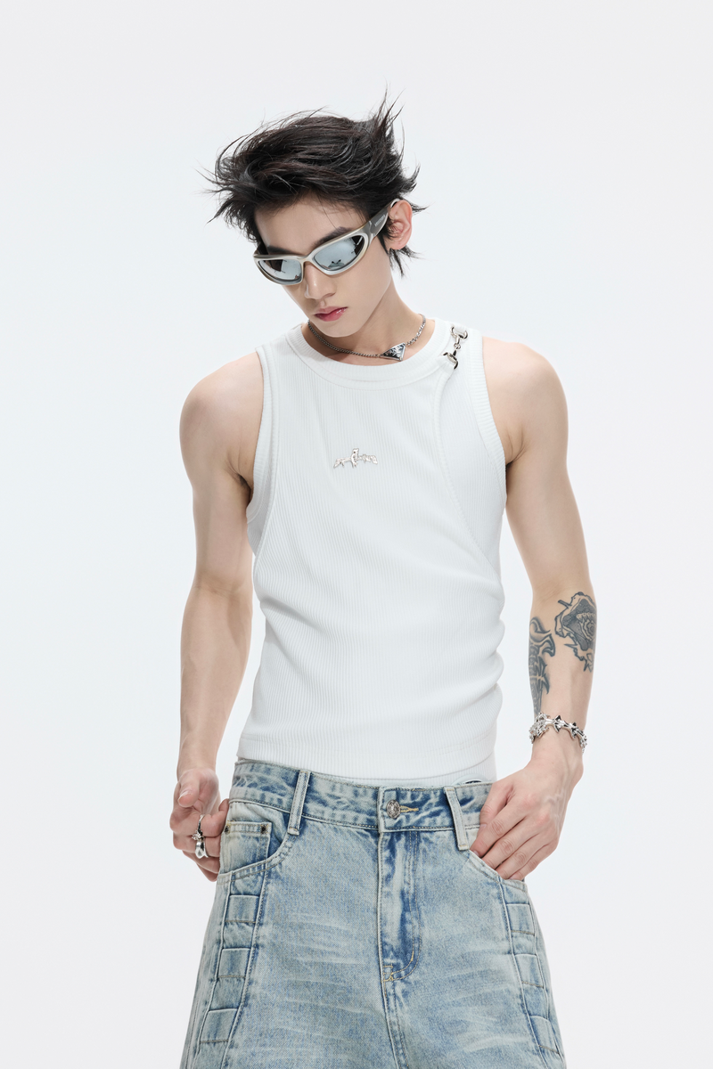 Layered Ribbed Tank Top
