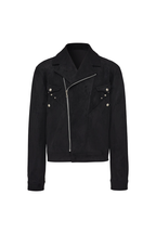 Studded Suede Boxy Jacket