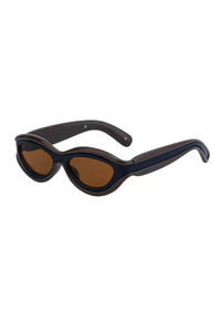 Coffee Frame with Brown Lenses