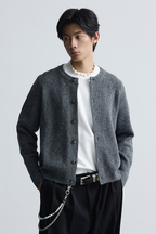 Wool Blend Knit Cardigan