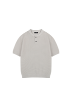 Waffle Knit Henley T-Shirt