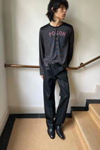 Distressed Pegasus Henley Shirt