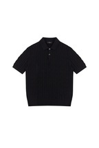 Cable Knit Polo Shirt