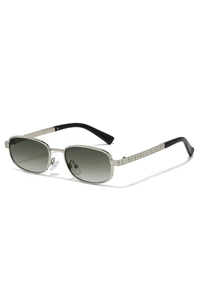Silver Frame Green Gray Accents Film