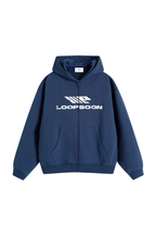 Distressed Zip Hoodie