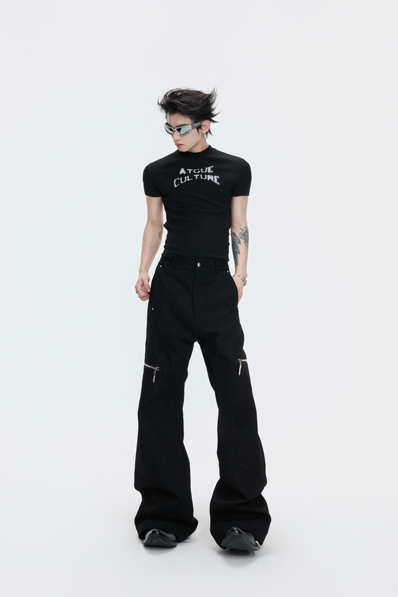 Ribbed Logo T-Shirt