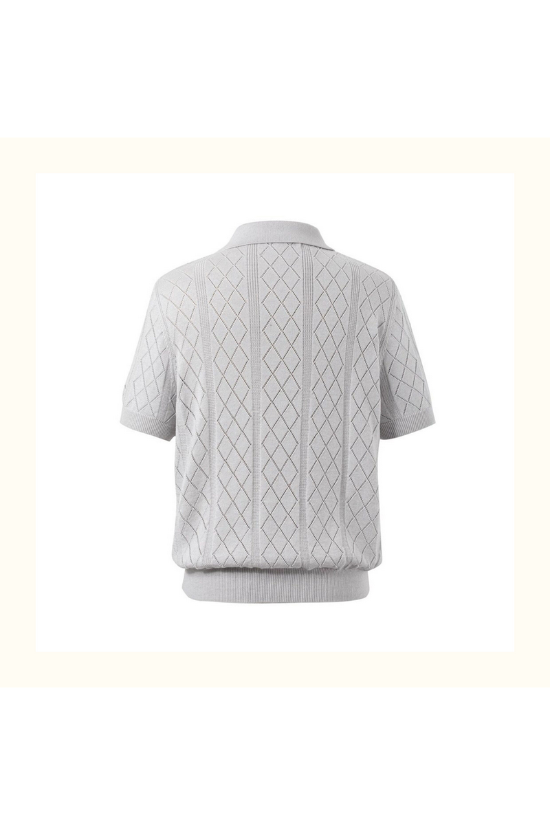 Open Knit Polo