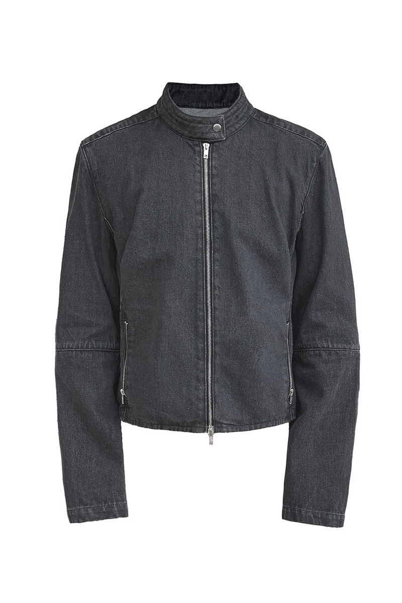 Quilted Denim Jacket