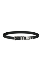 Embossed Leather Stud Belt