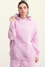 High Collar Fleece Hoodie