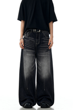Front Seam Gray Jeans
