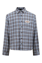 Embroidered Plaid Shirt Jacket
