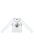 Necklace Print Long Sleeve