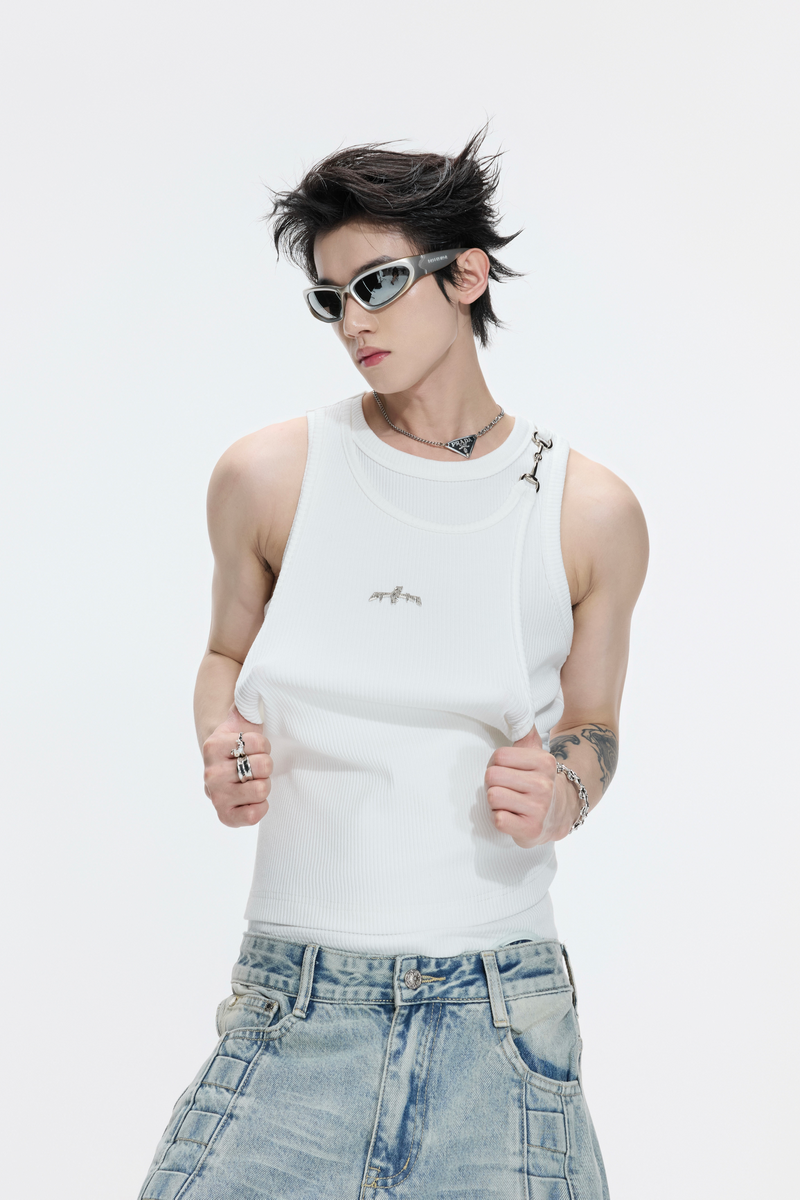 Layered Ribbed Tank Top