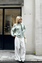 Wool Blend Knit Cardigan