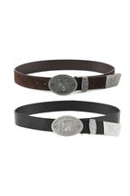 Embossed Leather Belt