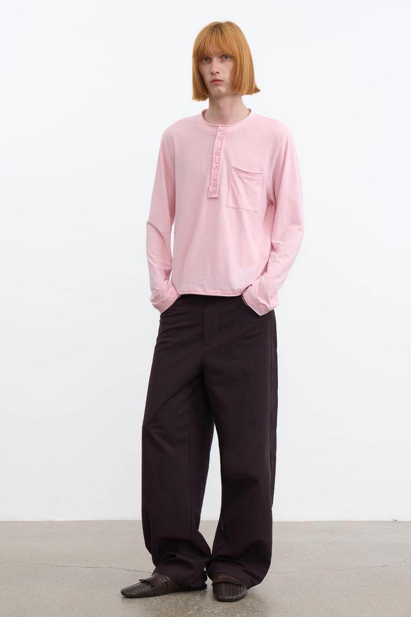 Pocket Henley Long Sleeve