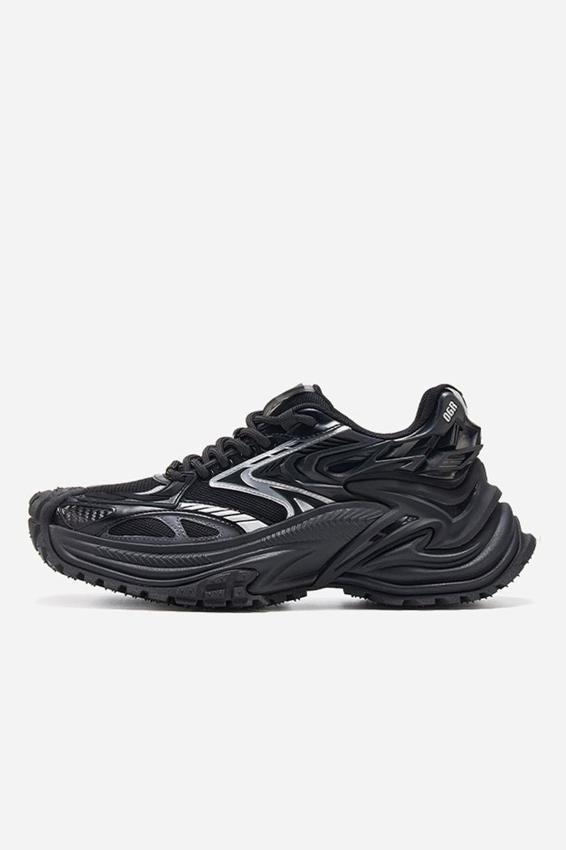 Rattlesnake Series Silver Running Dad Sneakers