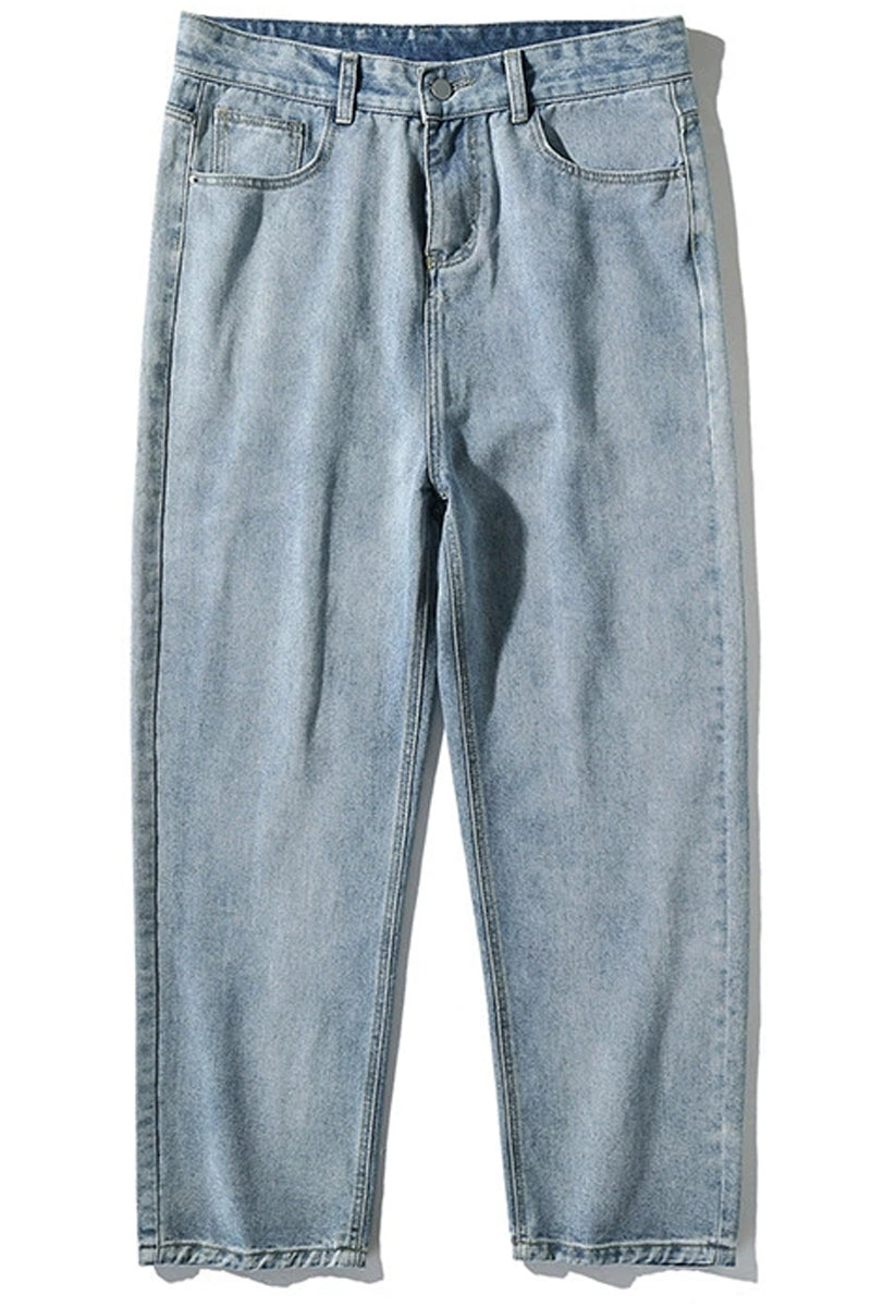 Minimalist Washed Straight Jeans - EU Only