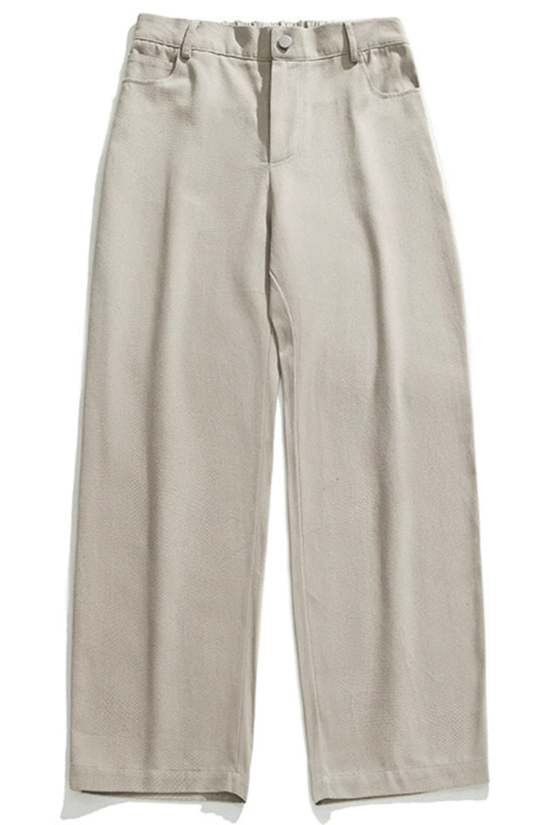 Washed Cotton Relaxed Trousers - EU Only