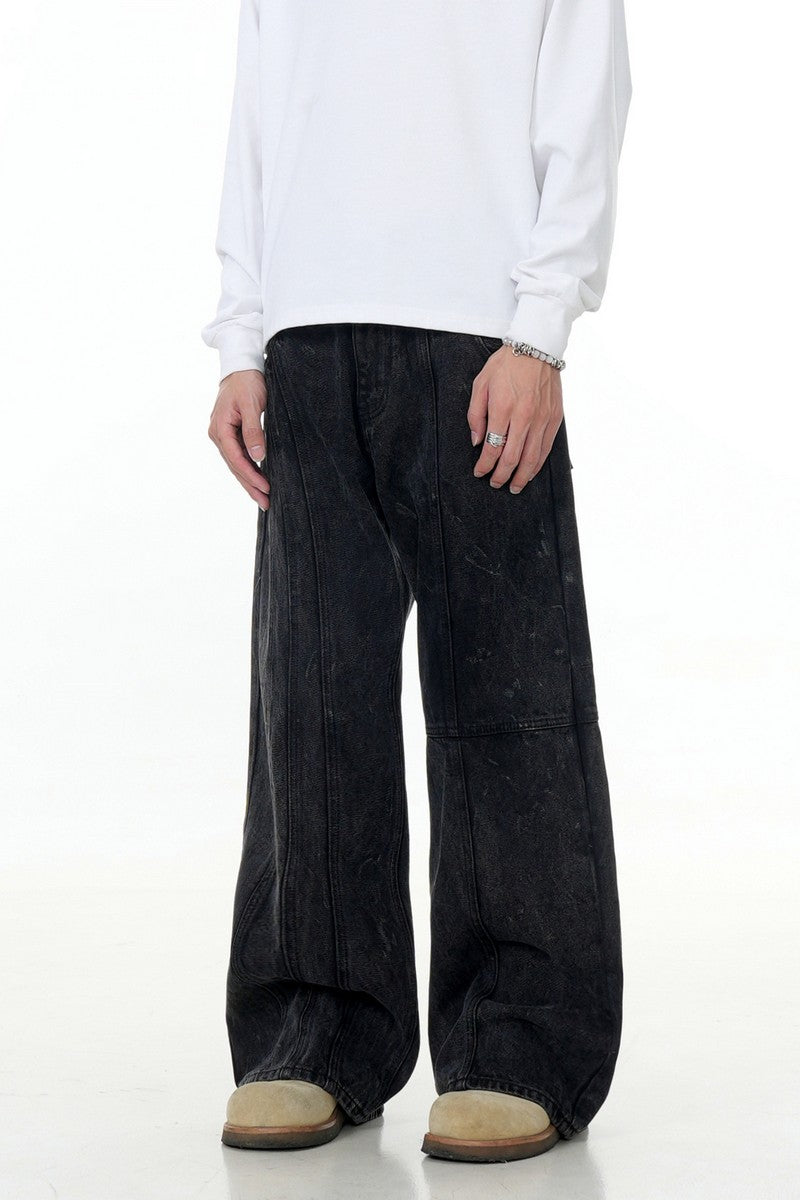 Washed Pocket Work Jeans - EU Only