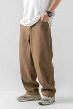 Washed Cotton Relaxed Trousers - EU Only