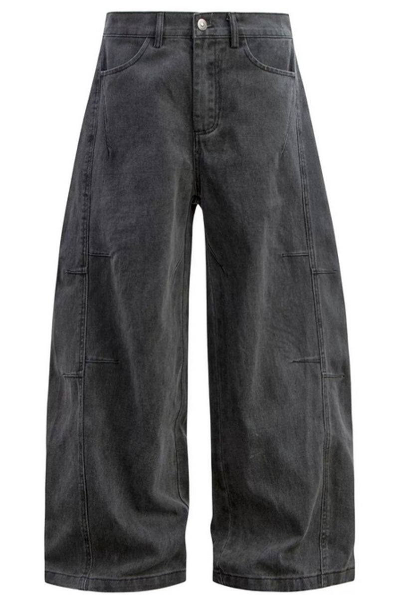 Vintage Washed Curved Jeans