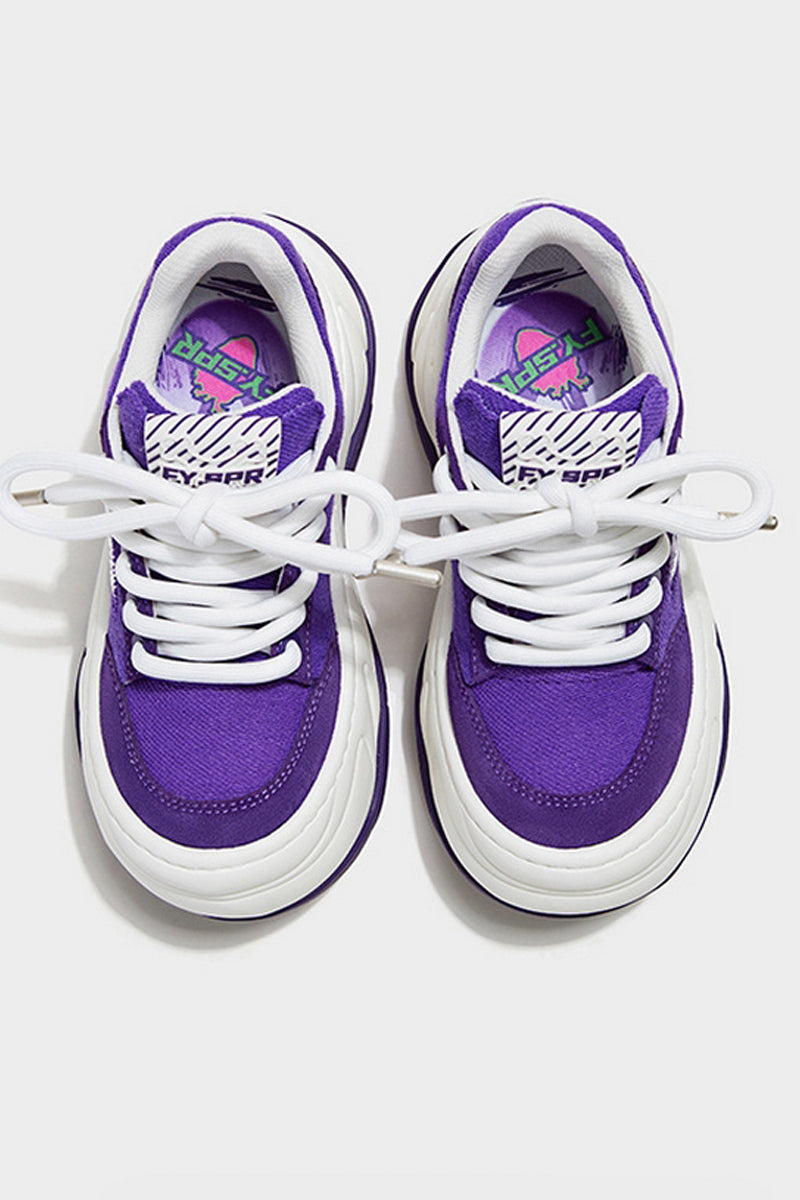 Chunky Platform Purple Sneakers