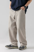 Washed Cotton Relaxed Trousers - EU Only