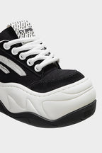 Chunky Platform Black Sneakers