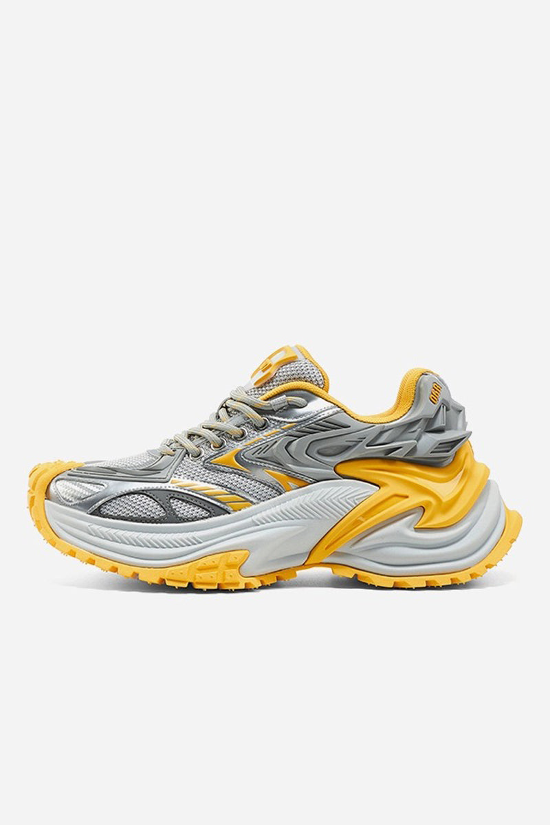 Rattlesnake Series Silver Running Dad Sneakers
