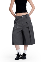 Striped Cropped Trousers