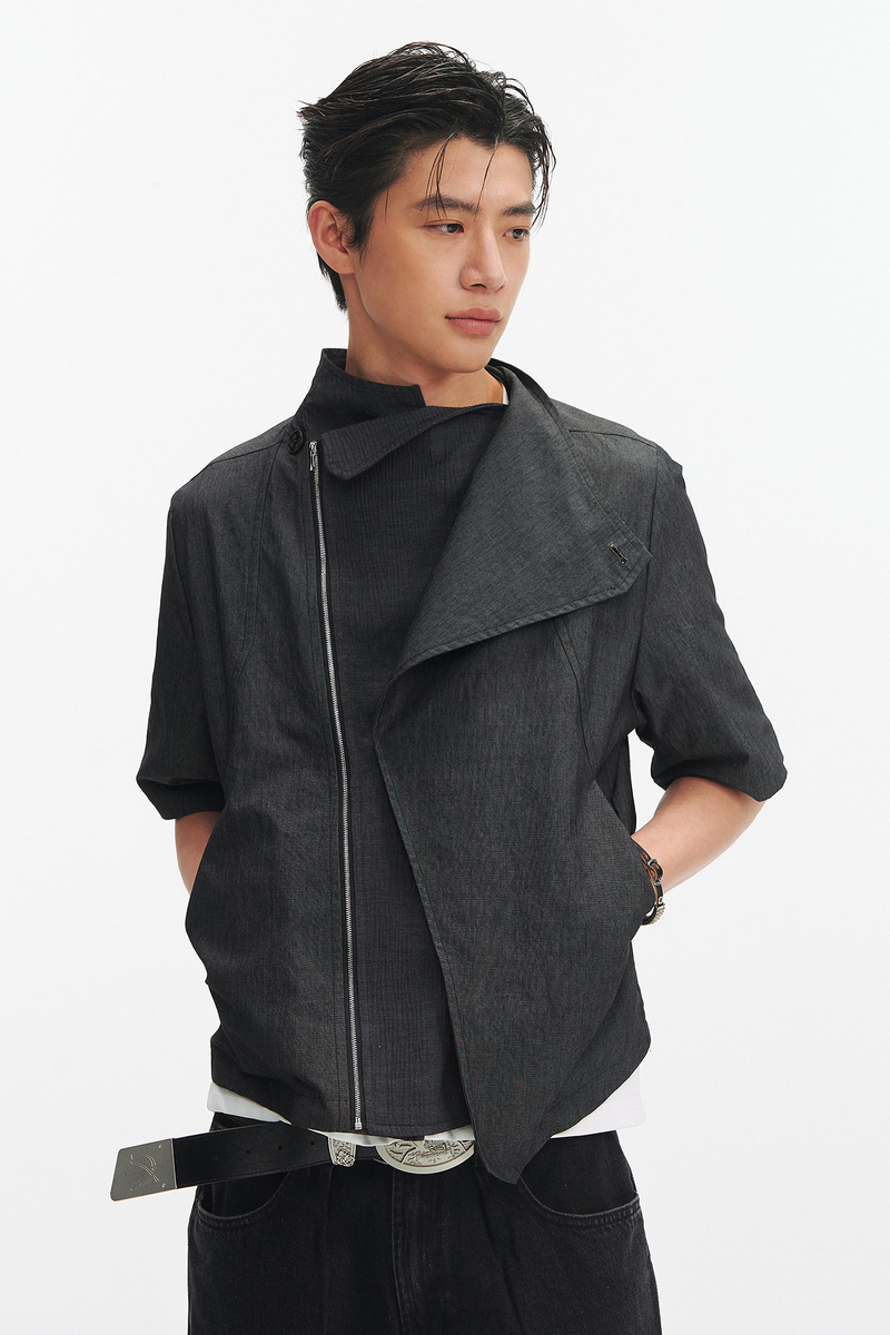 Asymmetric Linen Shirt