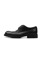 Wrinkled Pointed Derby Shoes