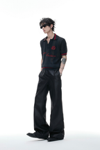 Mesh Panel Polo Shirt