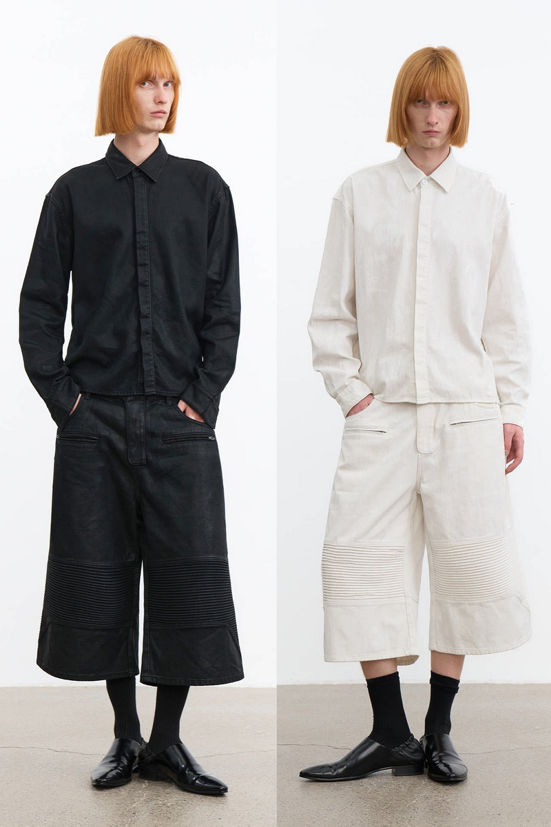 Waxed Cotton Long Sleeve Shirt