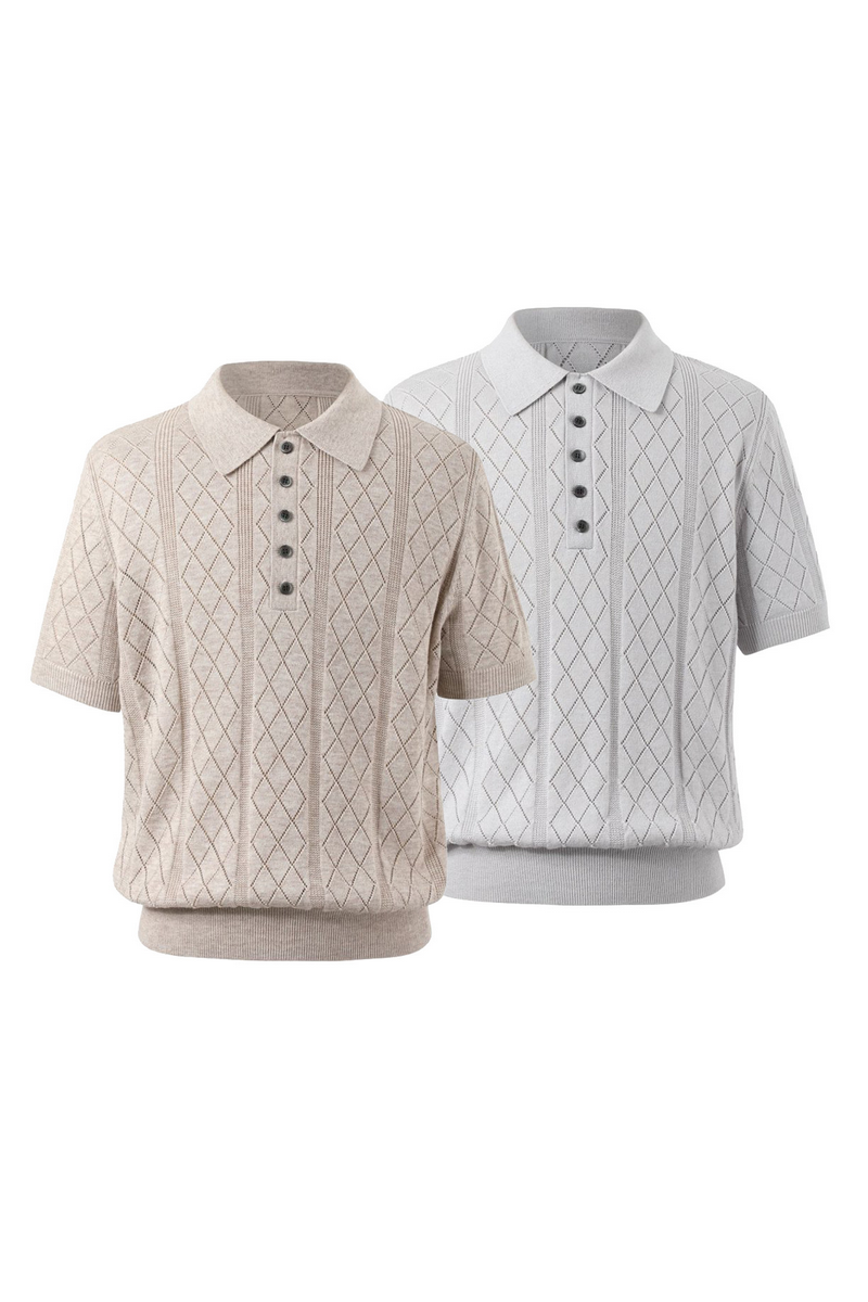 Open Knit Polo